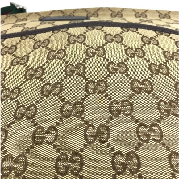 Authentic Gucci brown monogram canvas shoulder bag - Picture 13 of 16